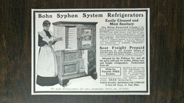 Vintage 1904 Bohn Syphon System Refrigerators Original Ad - 721b - $6.64