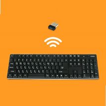 Cosy Tony Korean English Wireless Keyboard 2.4GHz USB Membrane with Skin Cover image 4
