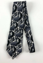 J. Garcia Lizard Board Collection Eight Men&#39;s Tie Necktie Gray 100% Silk - USA - $14.84