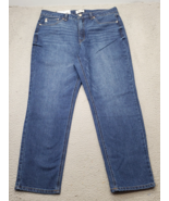 Seven7 Jeans Womens 14 Blue Denim Stretch High Rise Fitted Through Hips ... - $29.30