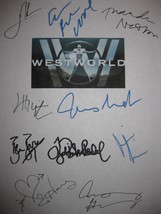 Westworld Signed TV Script Screenplay Autograph X10  Evan Rachel Wood Ed Harris  - £13.47 GBP