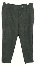 Kim Rogers Womens Pants 10 Petite  Black Floral Capris Cropped - £8.62 GBP