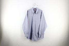 Vintage Brooks Brothers Mens 17 34/35 Houndstooth Cotton Button Down Shirt OCBD - £34.99 GBP