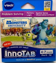 Vtech InnoTab Problem Solving Monsters University Learning Game 4-7 Year... - $3.47