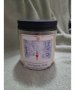 Huntington Homes It&#39;s Snow Joke Scented Candle Large 18oz Pre-Owned Neve... - £3.92 GBP