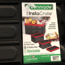 SET OF 2-Greenmade Instacrate, Collapsible Stackable Multipurpose Red 21... - £31.73 GBP