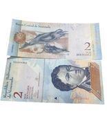 2017 Venezuela 2 Bolívares – Dolphin Artwork &amp; Young Bolívar – UNC - $3.93 CAD
