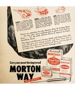 1947 Morton Salt Co Seasoning Spices Advertisement Meat Season Foods DWNN17 - $27.22 CAD