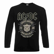 New AC/DC Dirty Deeds Done Cheap Long sleeve T-Shirt Back In Black Album Rock  - £18.88 GBP