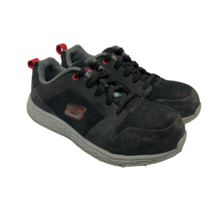 Skechers Men&#39;s 99992002 Aluminum Toe Steel Plate Safety Shoe Black/Red Size 9M - £35.73 GBP