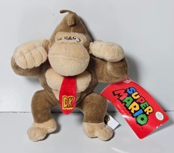 Donkey Kong Super Mario 7&quot; Plush Doll Stuffed Animal Toy 2021 Nintendo New NWT - £10.98 GBP