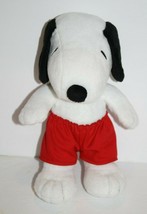 Peanuts Snoopy Dog 10&quot; Red Shorts Valentines Day Plush Hallmark Stuffed ... - $17.42