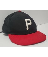 Pittsburgh Pirates New Era 59Fifty Red Black Logo Fitted 7 1/8 Hat 56.8 cm - £14.66 GBP