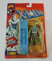Iceman Marvel Entertainment X-Men w/ Super Ice Slide Action Figure 1993 ToyBiz - £7.75 GBP