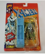 Iceman Marvel Entertainment X-Men w/ Super Ice Slide Action Figure 1993 ... - £7.75 GBP