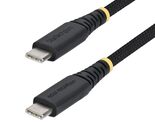 StarTech.com 6in (15cm) USB-C Charging Cable, 60W (3A) PD, Dual-Layer Br... - $13.40