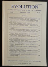 International Journal of Organic Evolution September 1990 Vol44 No6 Pg 1... - $15.98