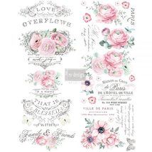 OVERFLOWING LOVE REDESIGN WITH PRIMA RUB ON TRANSFER - £23.53 GBP