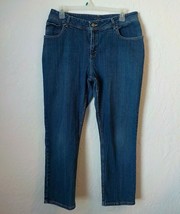 RIDERS by Lee Women 18W Petite Blue Denim Jeans 38x29 Stretch Cotton Com... - £11.59 GBP