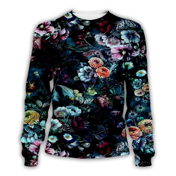 PL Cosmos 2019 New Fashion Male Female flowers  painting  3D Printed streetwear  - £103.56 GBP