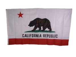 3x5 State of California CA Knitted Nylon Flag 3&#39;x5&#39; Banner Brass Grommets PREMIU - $4.88