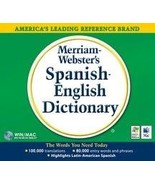 Merriam-Webster&#39;s Spanish-English Dictionary (Win/Mac) (Jewel Case)  - $6.49