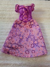 Disney Barbie Size Rapunzel Tangled Purple Replacement Dress - £7.25 GBP