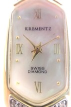 KREMENTZ SWISS DIAMOND WDW-98802 Gold Hexagonal Women&#39;s Wristwatch - £65.40 GBP