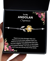Angolan Mom Bracelet Gifts - To My Supermom - Sunflower Bracelet Jewelry  - $49.95