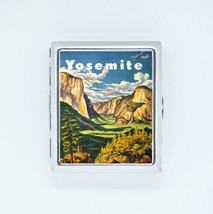20 Cigarettes Case Box Yosemite Travel Poster Vintage Card Id Holder Pocket - £14.78 GBP