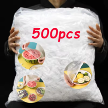 500Pcs Disposable Elastic Food Covers Plastic Wrap Lids for Bowls Plates... - $413.74 MXN