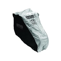 Oxford Aquatex Outdoor Double Bike Cover - 200 x 75 x 110cm - Black/Silver  - $46.00