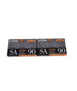 Lot of 2 TDK SA90 Blank Cassette Tapes High Position IECII/Type II - $23.08 CAD
