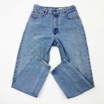Eddie Bauer Women&#39;s 100% Cotton Size 12 Medium Blue Wash Denim Jeans - $12.86