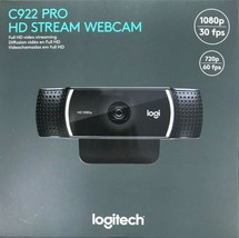 Logitech - C922 - Webcam - 2 Megapixel - 60 fps - USB 2.0 - £78.62 GBP