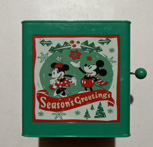 Gemmy Disney Mickey Mouse Santa Christmas Jack-in-the-Box Deck the Halls NWT - $30.68