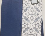 Set of 2 Different Kitchen Towels (16&quot; x 26&quot;) FLOWERS DESIGN &amp; BLUE, Pantry - £11.86 GBP