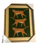 Hobby Lobby Cheetah Print Framed Nikki Chu Miami Fierce Wild Animal Wick... - $545.67 MXN
