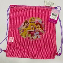 Disney Princess Pink String Drawstring Backpack for kids, party favor - £6.29 GBP