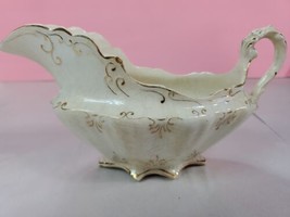 HTF Antique Sterling Vitrified China Gravy Boat Liverpool Ohio USA EARLY 1900&#39;s - £47.18 GBP