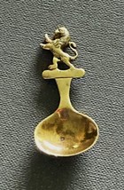 Antique Brass Tea Caddy Spoon - Heraldic Lion - £18.98 GBP