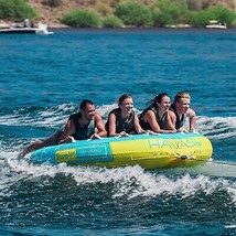 BOAT TUBE FOR WATER TUBING 4 FOUR PERSON TOWABLE TUBE FOR BOATING TOW TU... - $261.99
