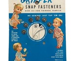 Vintage 1950 Gripper Snap Fasteners Size 15 for Thinner Fabrics Incomplete - $5.56