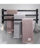 Senhill 3-Tier Towel Bar Wall Mounted Bath Towel Rack Towel Storage Shel... - £31.44 GBP