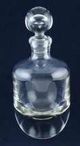 Heavy Glass Decanter Hand Made Thick Bottom Bubble Stopper - £5.97 GBP