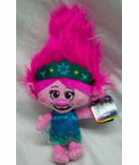Just Play Trolls VERY NICE PINK POPPY TROLL 10&quot; Plush STUFFED ANIMAL Toy... - $27.80 CAD