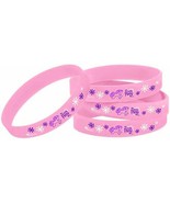My Little Pony Pink Rubber Bracelet Birthday Party Favors 4 Per Package New - $93.29 MXN