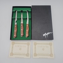 Vintage Maxam Steel Knife Set 3 Pieces w/ Original Box Carving Kitchen U... - £29.28 GBP