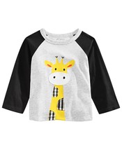 First Impressions Infant Boys Giraffe Print T-Shirt,Chrome Heather,12 Mo... - $15.60