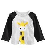 First Impressions Infant Boys Giraffe Print T-Shirt,Chrome Heather,12 Mo... - £12.24 GBP